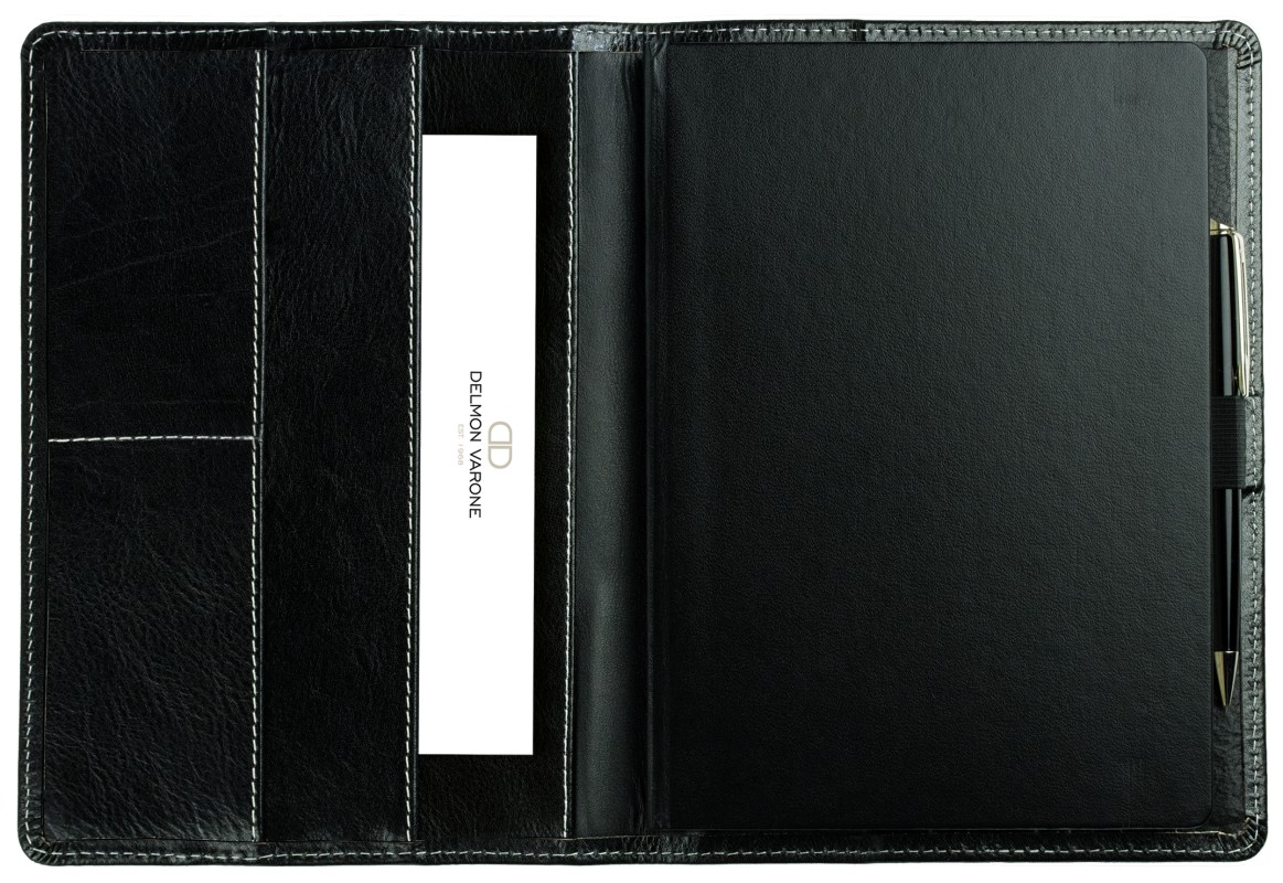 Kalenderbuch DIN A5 für das Jahr 2027 PREMIUM LEDER VINTAGE schwarz
