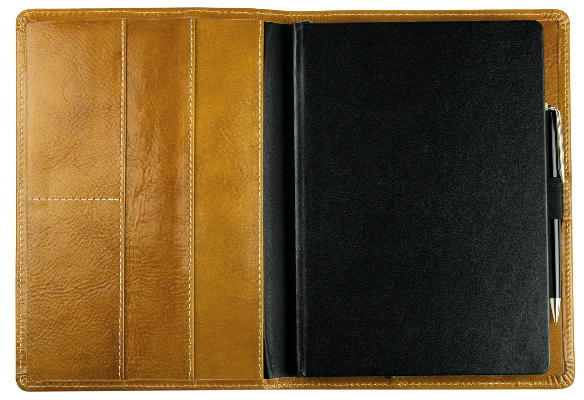 Kalenderbuch DIN A5 für das Jahr 2027 PREMIUM LEDER VINTAGE cuoiobraun