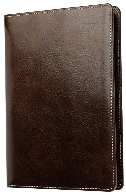 Kalenderbuch DIN A5 für das Jahr 2027 PREMIUM LEDER VINTAGE marronebraun