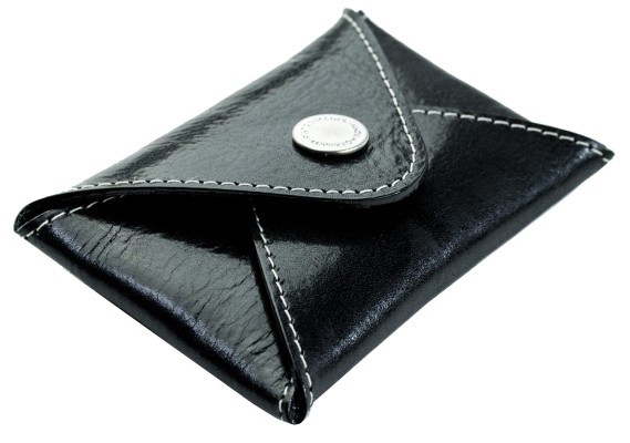 Night Out Wallet / Mini Börse / Kartenetui PREMIUM LEDER VINTAGE schwarz