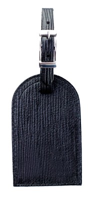 Kofferanhänger PREMIUM LEDER MANHATTAN schwarz mit Paglia Narbung