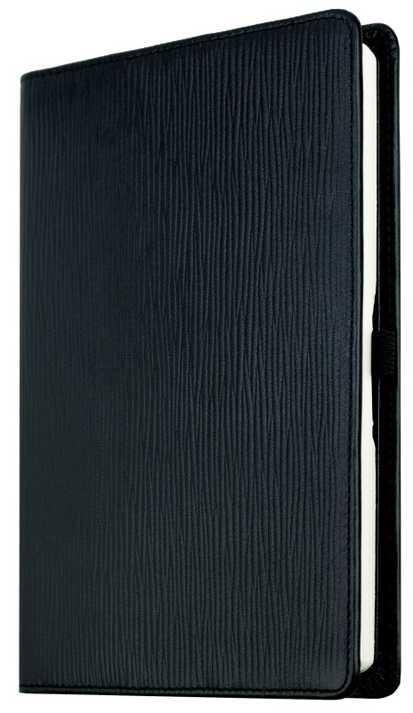 Notizbuch DIN A5 schmal | Echtleder | PAGLIA schwarz