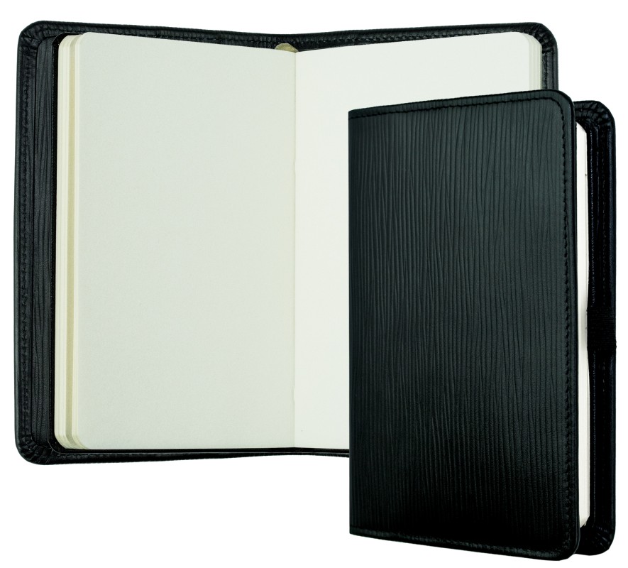 Notizbuch Pocket Format | Echtleder | PAGLIA schwarz