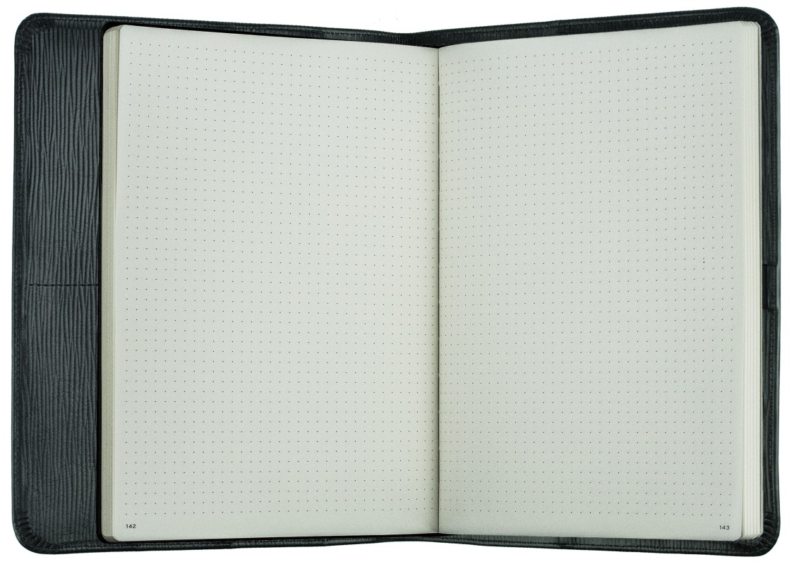 Notizbuch DIN B5+ | Echtleder | PAGLIA schwarz