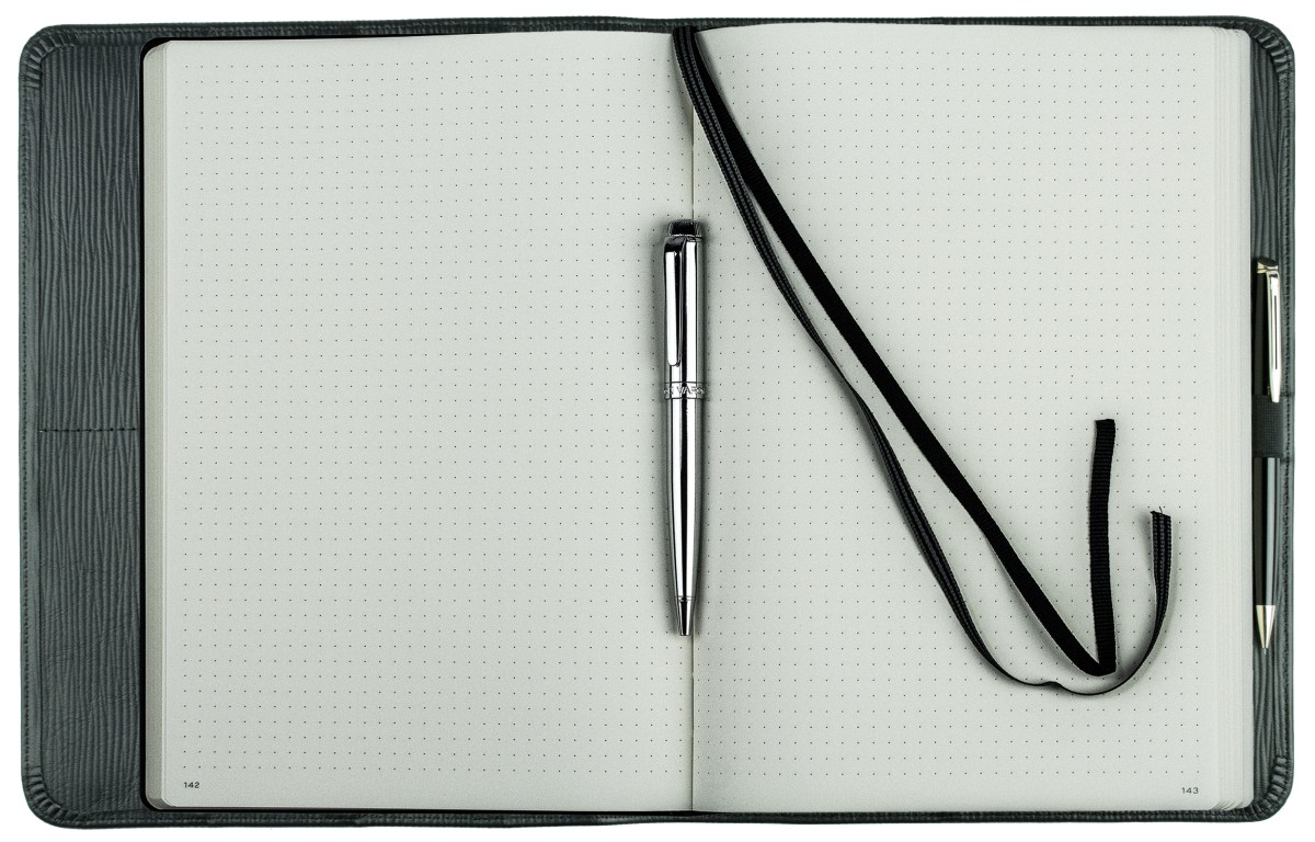 Notizbuch DIN B5+ | Echtleder | PAGLIA schwarz