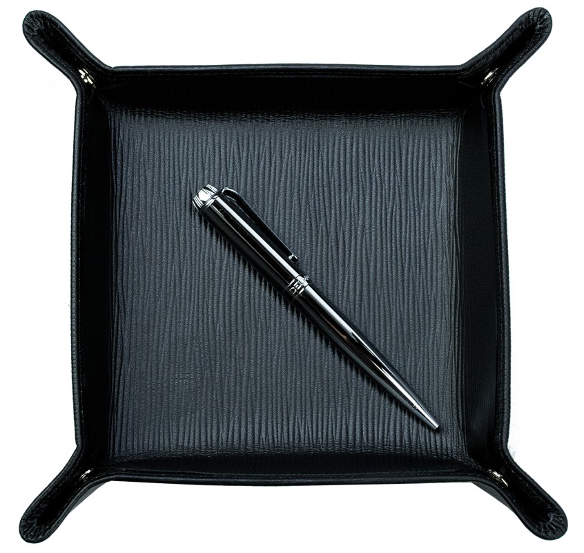 Taschenleerer PREMIUM LEDER MANHATTAN schwarz mit Paglia Narbung