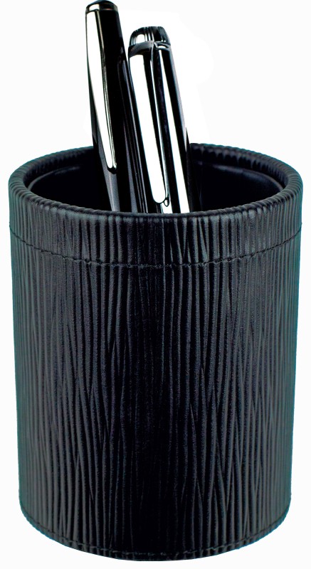 Stifteköcher PREMIUM LEDER MANHATTAN schwarz mit Paglia Narbung