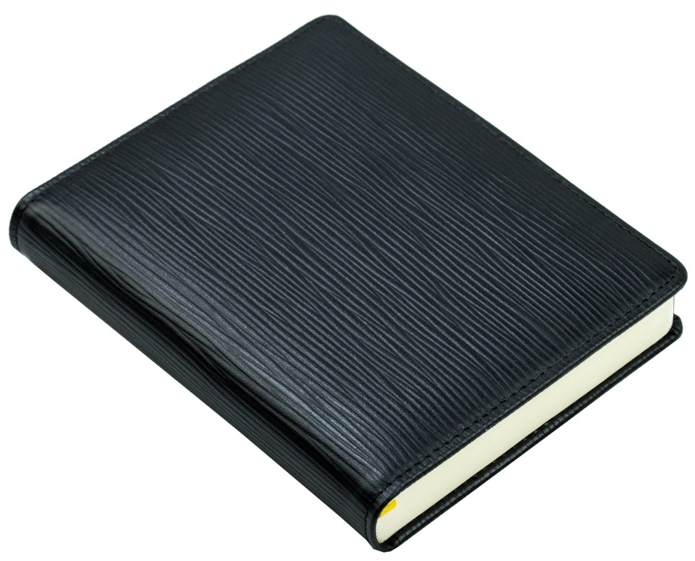 3 Jahreskalender (vergleichend) PREMIUM LEDER MANHATTAN Paglia schwarz