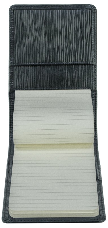 Notizblock Pocket Format | Echtleder | PAGLIA schwarz