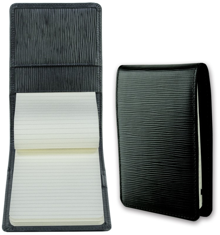 Notizblock Pocket Format | Echtleder | PAGLIA schwarz