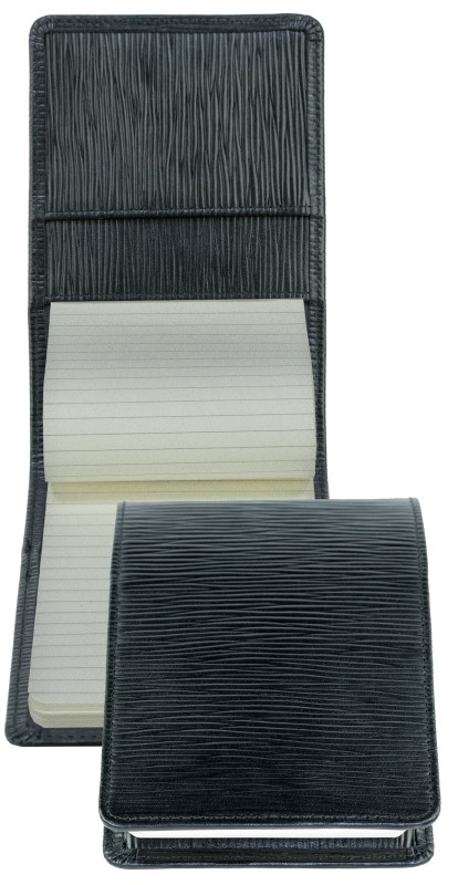 Notizblock Pocket Format | Echtleder | PAGLIA schwarz