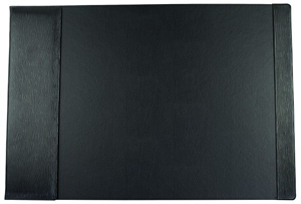 Schreibunterlage 65x45 mit Klappleiste inkl. Block + Kalender 25/26 PREMIUM LEDER Manhattan mit Paglia Narbung