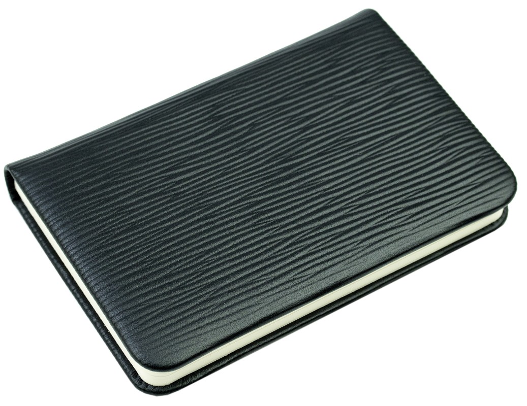 Notizbuch Pocket Format (gebunden) | Echtleder | PAGLIA schwarz