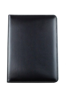 Magnetleisten Dokumentenmappe DIN A4 CAMBRIDGE Top Grain Rindspaltleder mit heller Kontrastnaht schwarz