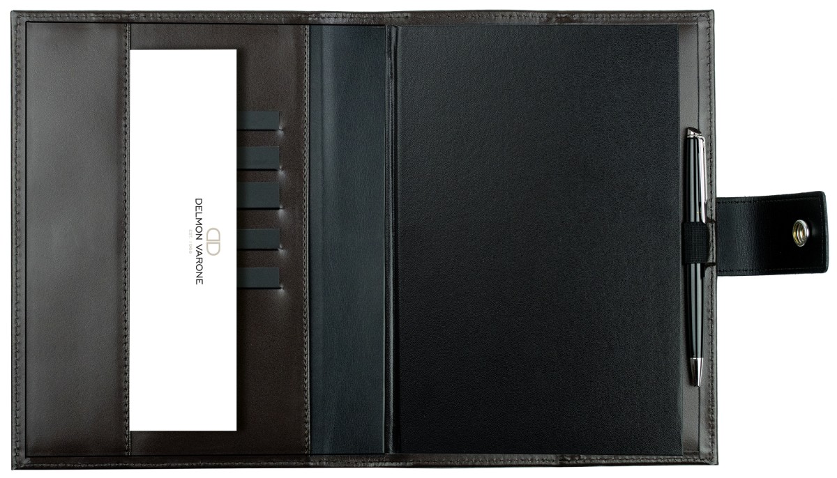 Buchkalender (auswechselbar) DIN A5 für 2026 + 2027, Cambridge Top Grain Leder, dunkelbraun
