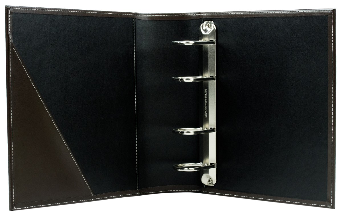 Ordner DIN A5 | Echtleder | CAMBRIDGE dunkelbraun