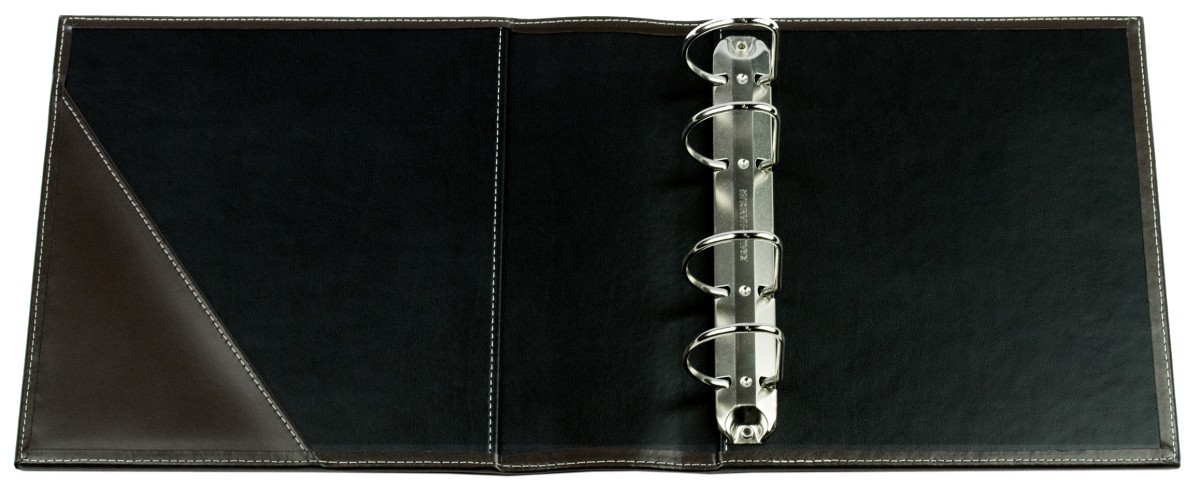 Ordner DIN A5 | Echtleder | CAMBRIDGE dunkelbraun