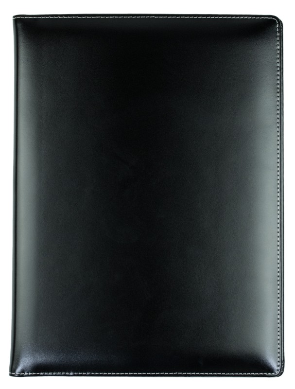 Schreibmappe DIN A4, incl. Memoblock CAMBRIDGE Top Grain Rindleder schwarz