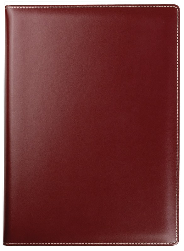 Notizbuch DIN A4 (gebunden) | Echtleder | CAMBRIDGE rot