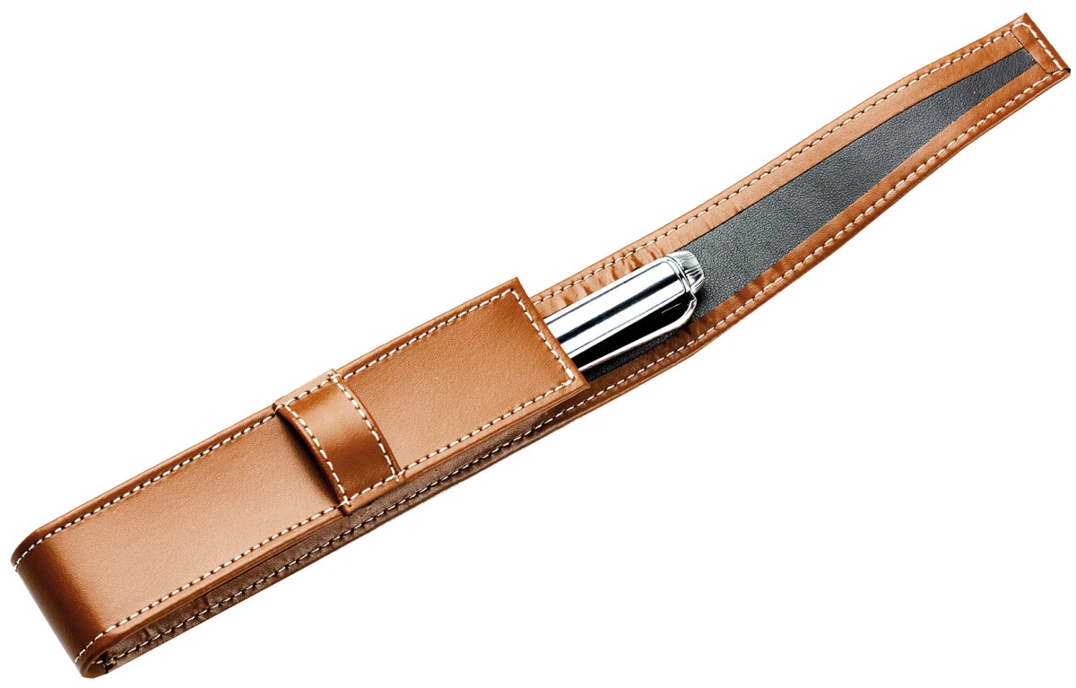 Schreibgeräteetui UNO CAMBRIDGE Top Grain Leder hellbraun