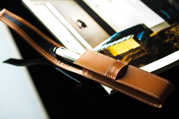 Schreibgeräteetui UNO CAMBRIDGE Top Grain Leder hellbraun
