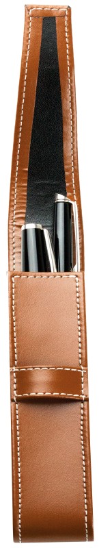 Schreibgeräteetui DUO CAMBRIDGE Top Grain Leder hellbraun