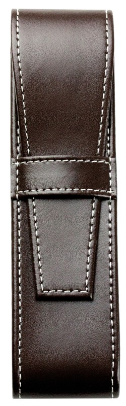 Schreibgeräteetui DUO CAMBRIDGE Top Grain Leder dunkelbraun
