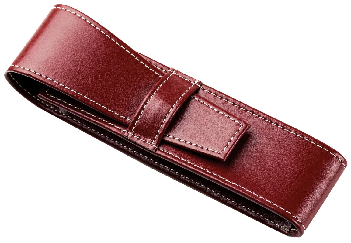 Schreibgeräteetui DUO CAMBRIDGE Top Grain Leder rot