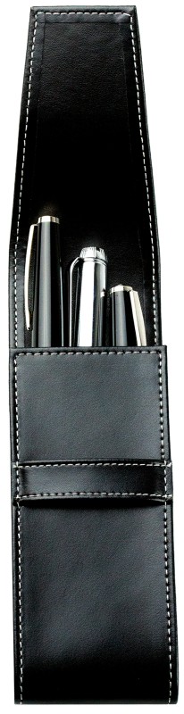 Schreibgeräteetui TRIO CAMBRIDGE Top Grain Leder schwarz
