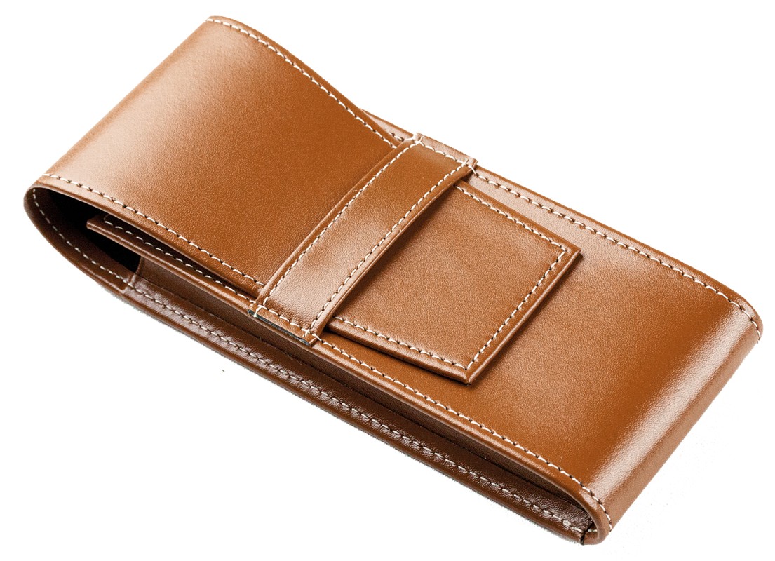 Schreibgeräteetui TRIO CAMBRIDGE Top Grain Leder hellbraun