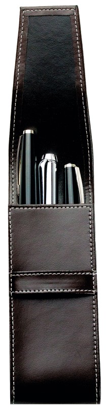 Schreibgeräteetui TRIO CAMBRIDGE Top Grain Leder dunkelbraun