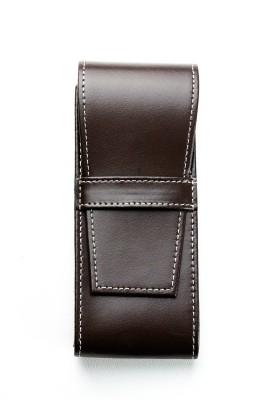 Schreibgeräteetui TRIO CAMBRIDGE Top Grain Leder dunkelbraun