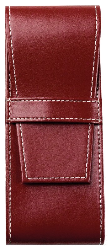 Schreibgeräteetui TRIO CAMBRIDGE Top Grain Leder rot