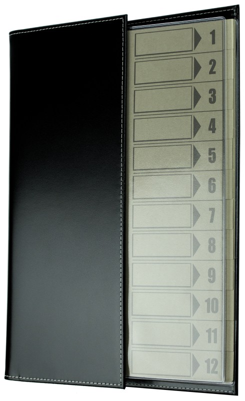 Ordnungsmappe DIN A4 | Echtleder | CAMBRIDGE schwarz