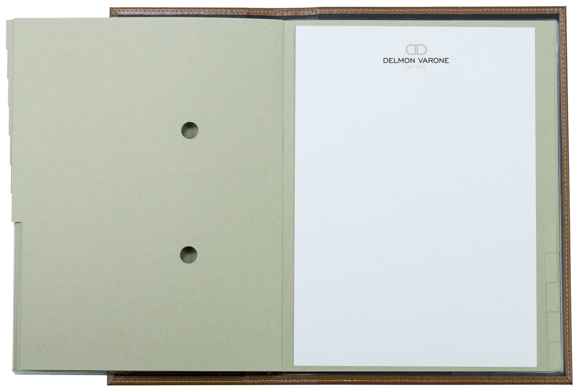 Ordnungsmappe DIN A4 | Echtleder | CAMBRIDGE hellbraun