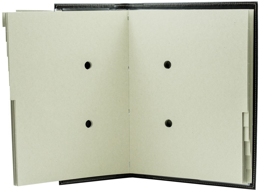 Ordnungsmappe DIN A4 | Echtleder | CAMBRIDGE dunkelbraun