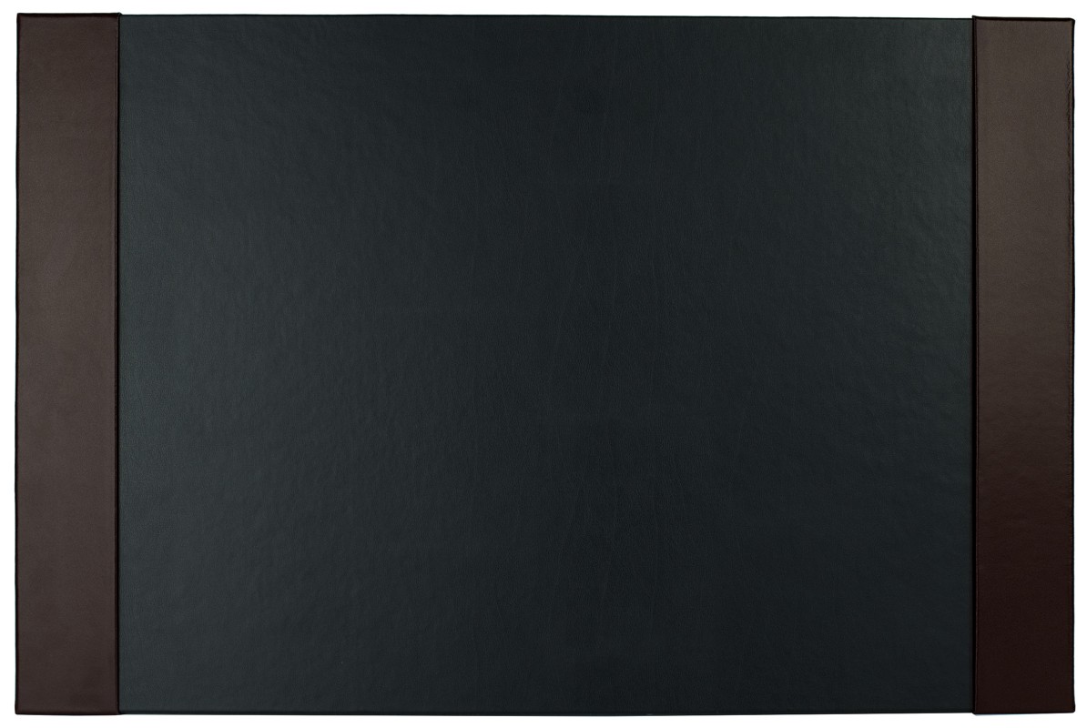 Schreibunterlage mit 2 Seitenleisten CAMBRIDGE Top Grain Rindspaltleder dunkelbraun