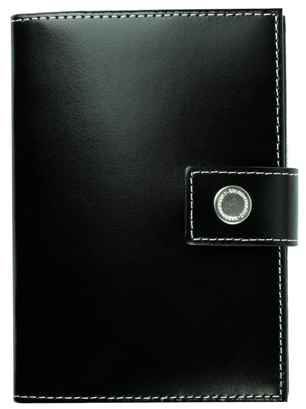 Pocket Design Diary Mini für das Jahr 2026, Cambridge Top Grain Leder, schwarz