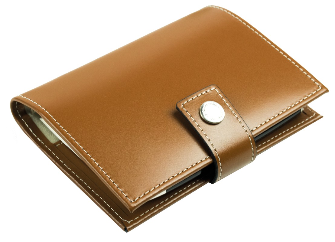 Pocket Design Diary Mini für das Jahr 2026, Cambridge Top Grain Leder, hellbraun
