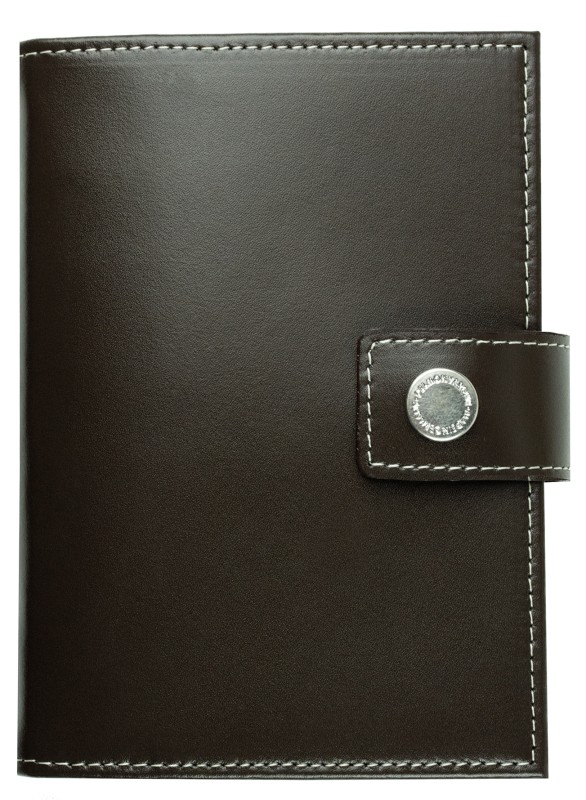 Pocket Design Diary Mini für das Jahr 2026, Cambridge Top Grain Leder, dunkelbraun