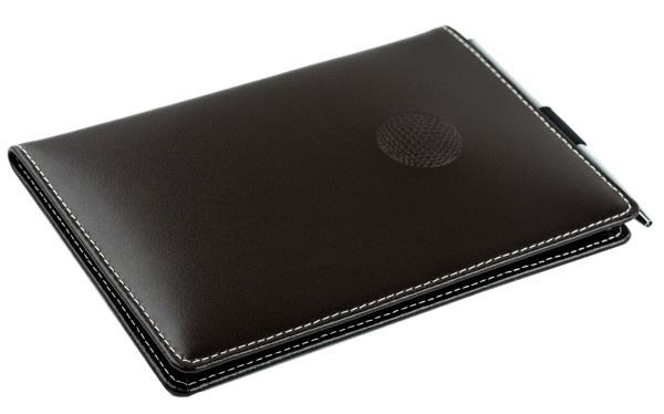 Golfkartenetui inklusive Minikugelschreiber CAMBRIDGE Top Grain Rindspaltleder dunkelbraun