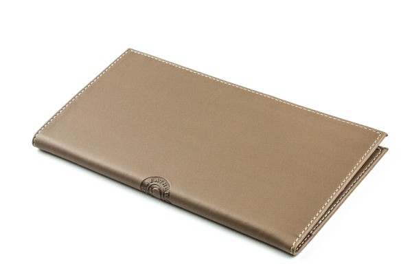 Reisebrieftasche mit RFID Schutz in Lederimitat ECO APPLE LEATHER braun
