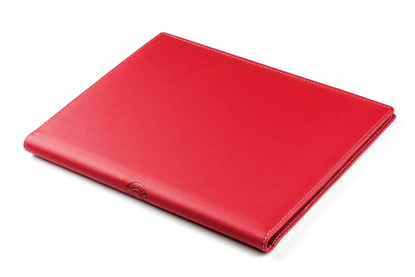 Schreibmappe DIN A4 ECO APPLE LEATHER Lederimitat rot