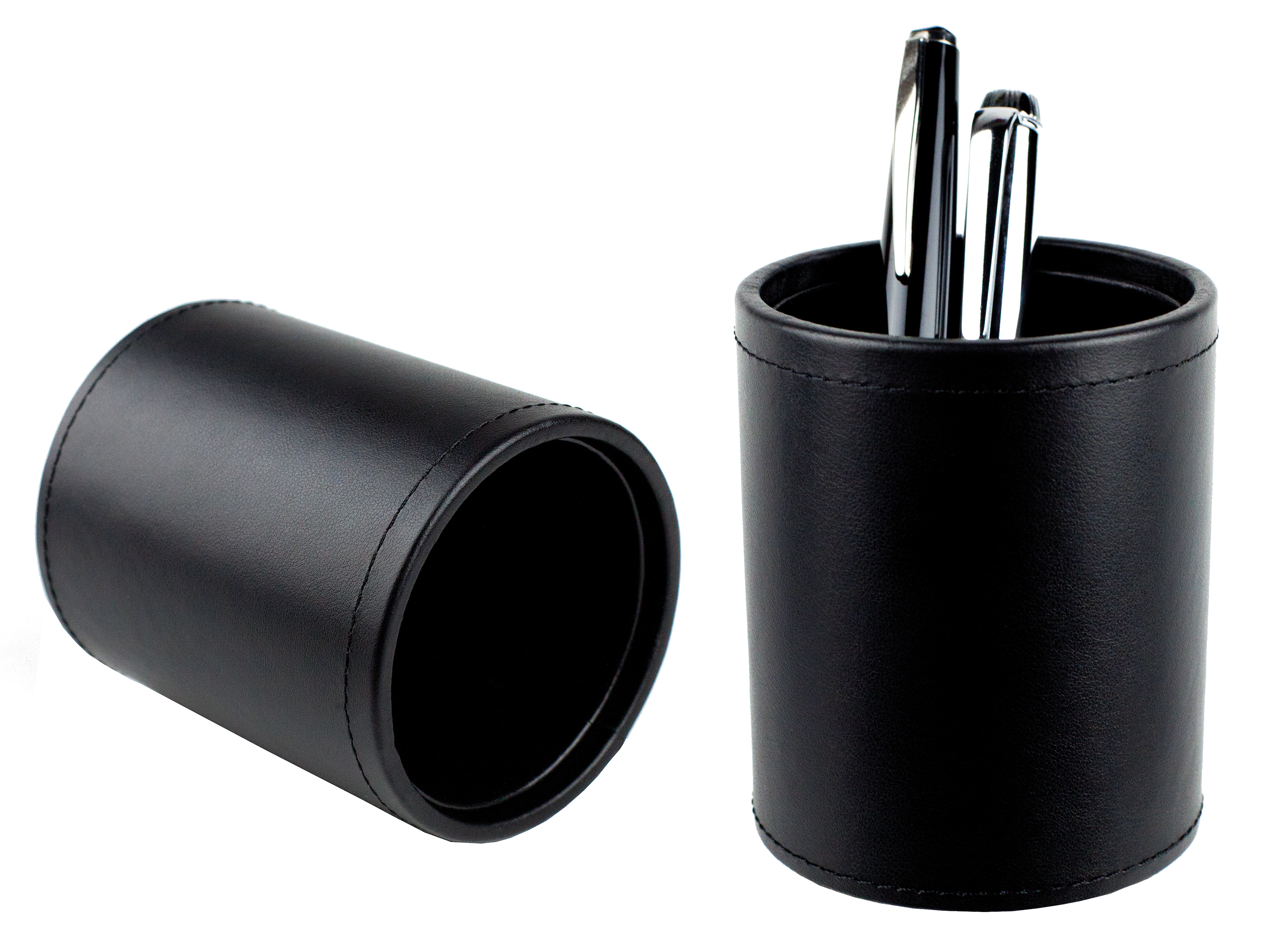 glatt Stifteköcher Acryl/Leder PREMIUM LEDER BOXCALF schwarz