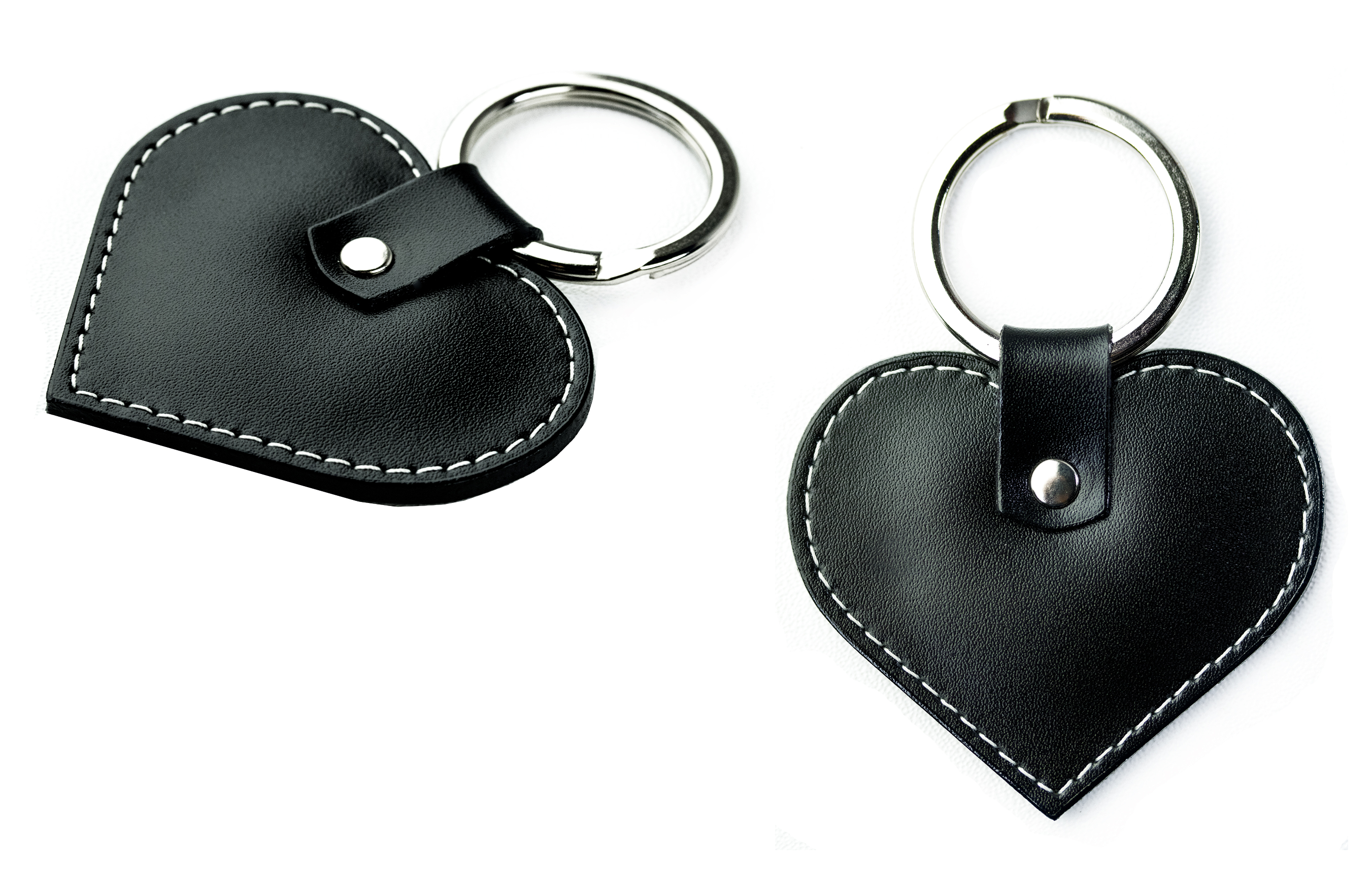 Schlüsselanhänger HERZ aus Leder in schwarz kaufen