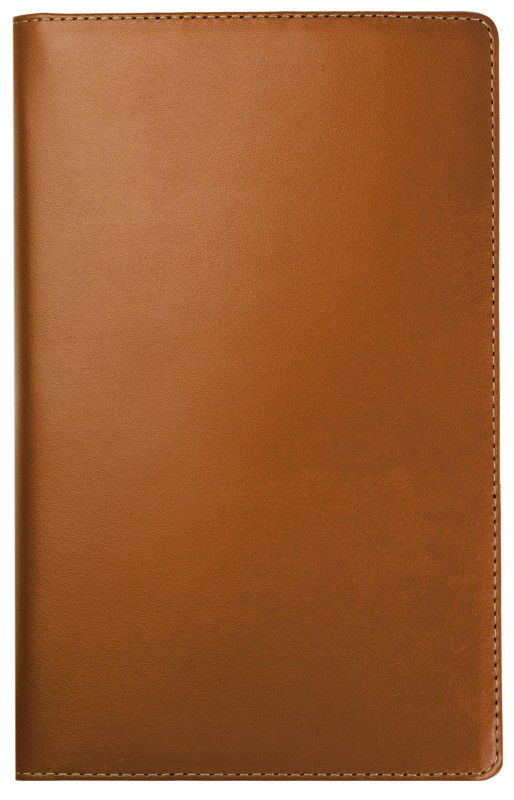 Notizbuch DIN A5 schmal | Echtleder | BOXCALF hellbraun