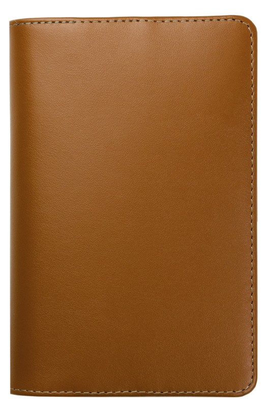 Notizbuch Pocket Format | Echtleder | BOXCALF hellbraun
