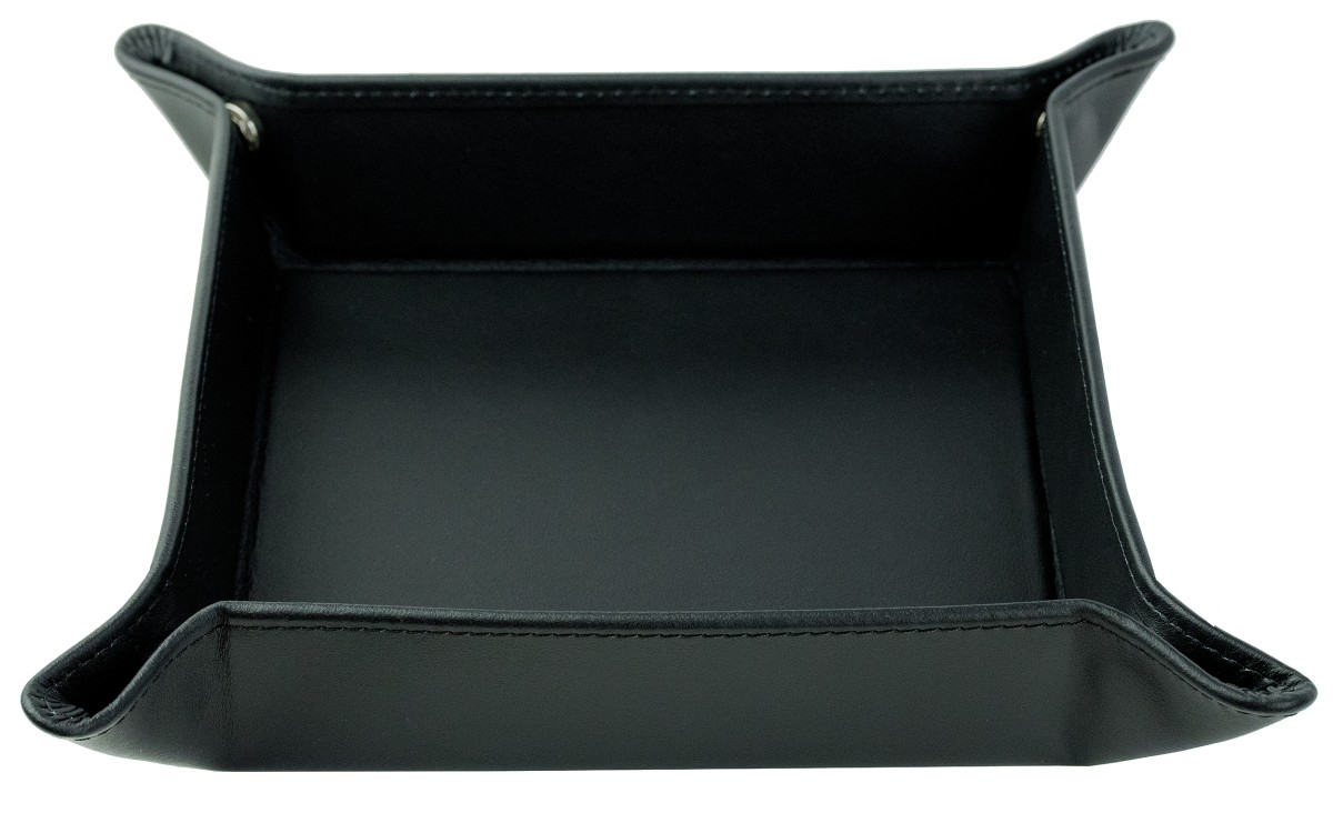Taschenleerer PREMIUM LEDER BOXCALF schwarz (glatt)