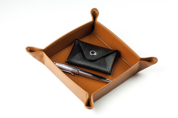 Taschenleerer PREMIUM LEDER BOXCALF cuoiobraun (glatt)