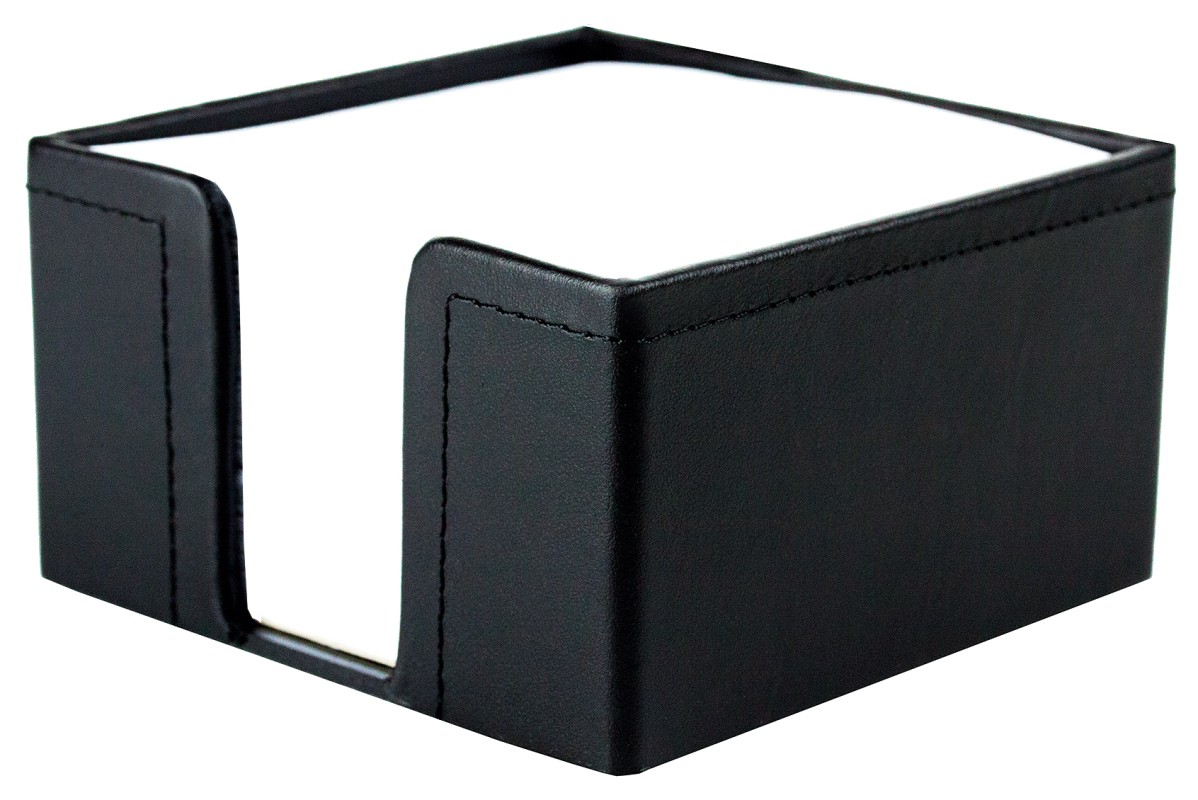 Zettelkasten PREMIUM LEDER BOXCALF schwarz (glatt)